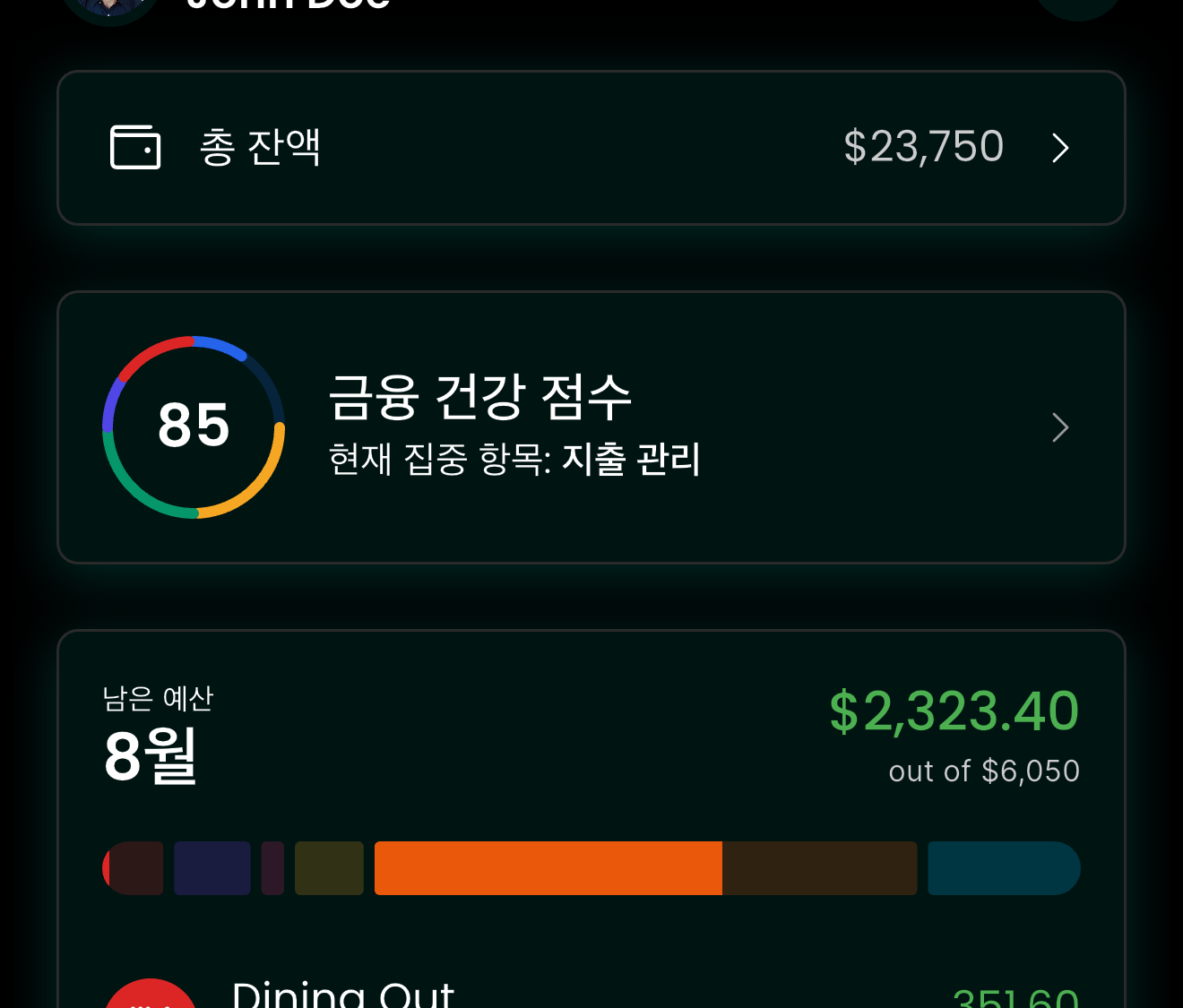 예산 개요