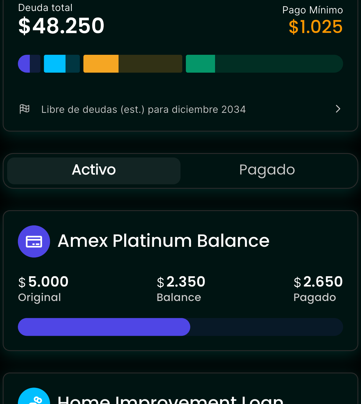 Seguimiento de deudas