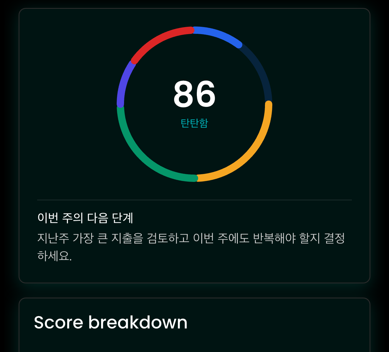 Financial Health Score